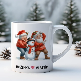 Hrnek 330ml | BABIČKA S DĚDOU se jmény 12