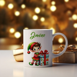 Hrnek 330ml | Vánoční elf 01