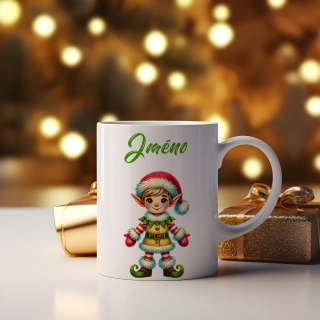 Hrnek 330ml | Vánoční elf 04