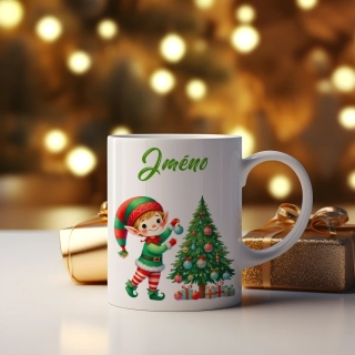Hrnek 330ml | Vánoční elf 06