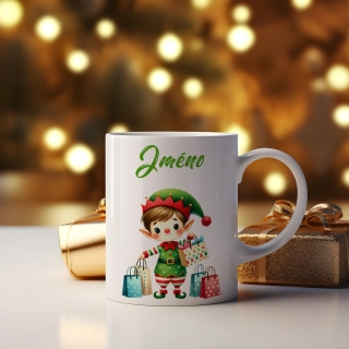 Hrnek 330ml | Vánoční elf 08